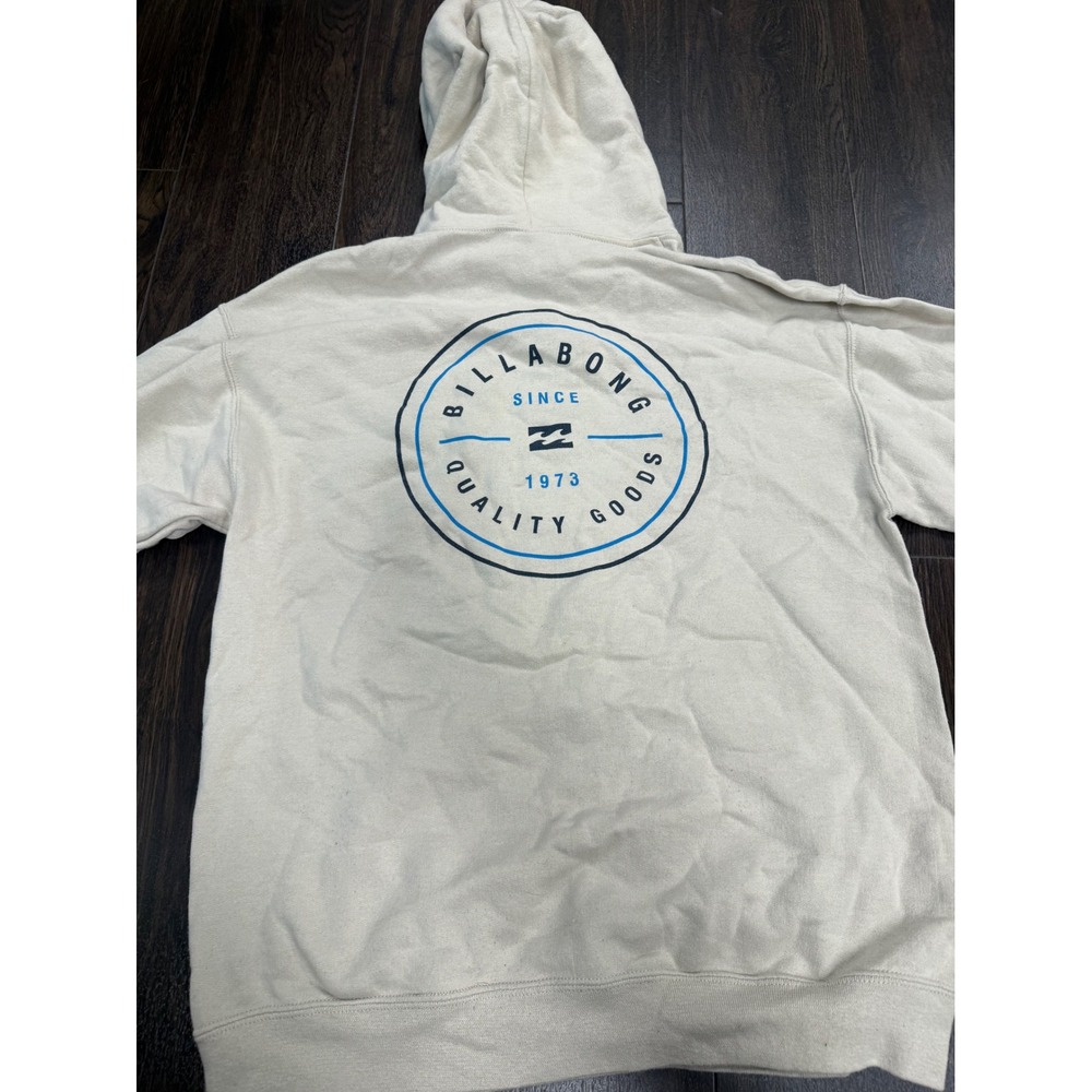 Billabong Premium "Quality Goods Since 1973" Graphic‎ Hoodie - Off-White/Cream